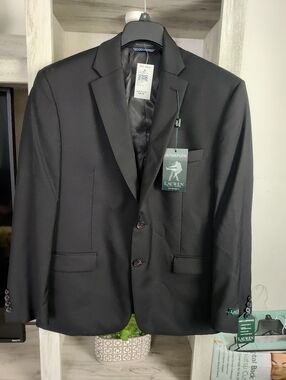 Lauren Ralph Lauren Men's Black Ultraflex Sport Coat SZ 40S New With Tags